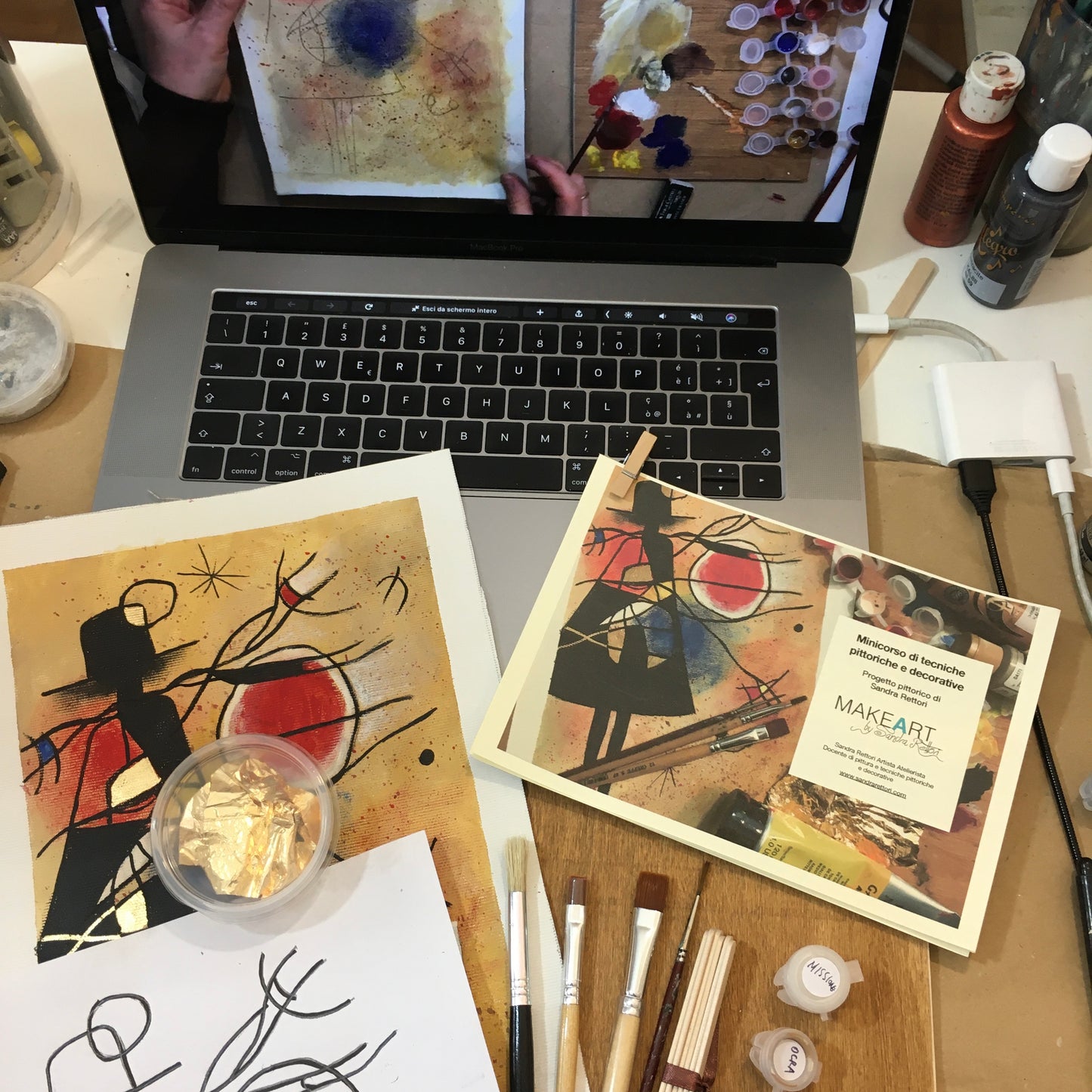 Minicorso pittura on line Mirò